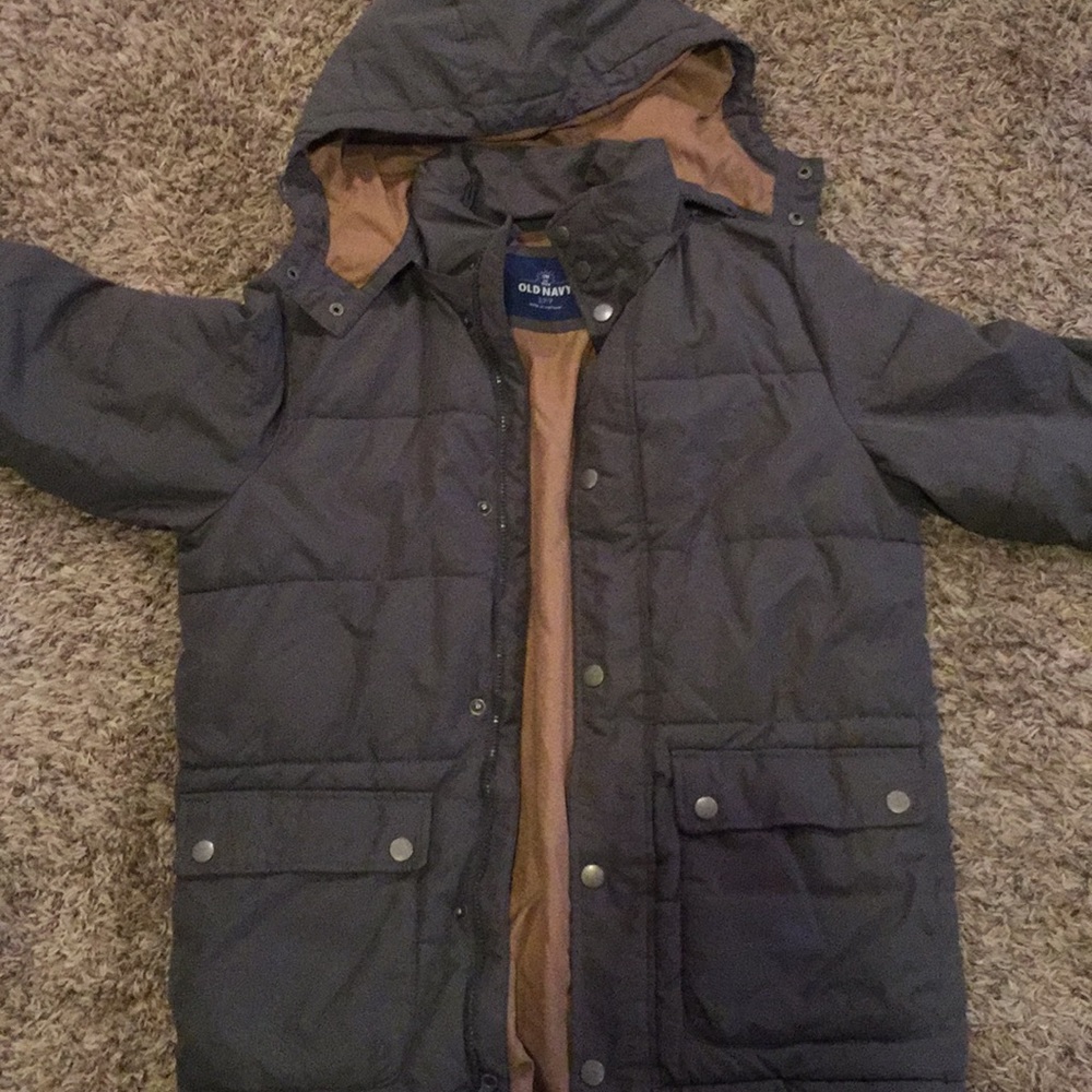 Gray old navy coat